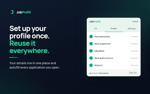 JobPrefill screenshot 3