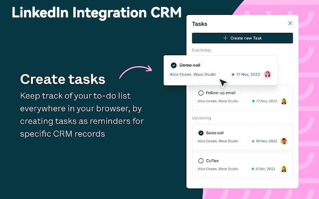 LinkedIn Integration CRM Tool