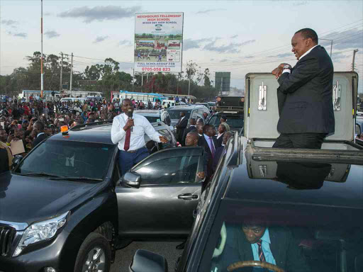 President Uhuru Kenyatta with Deputy William Ruto/file