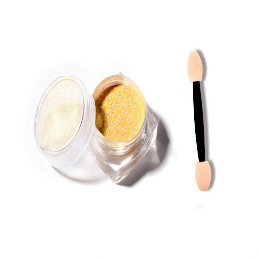 Title 12, Gold and silver electroplated metal nail powder...