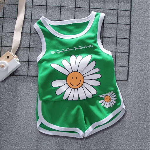 Title 4, Summer Male Baby Daisy Sports Vest & Shorts set...