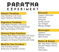 Paratha Experiment By Ola Foods menu 1