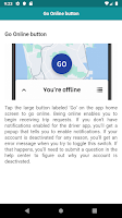 User guide for Uber driver app Screenshot