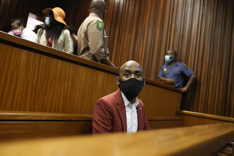 Ntuthuko Shoba, the man accused of ordering a hit on his pregnant girlfriend, Tshegofatso Pule.