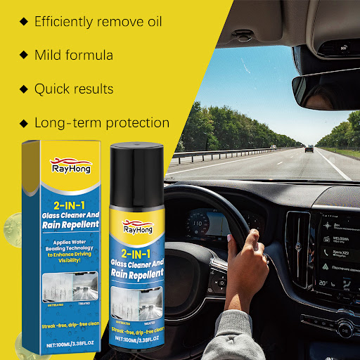 Title 10, Car Glass Cleaner and Anti-Fog Two-in-One Cryst...