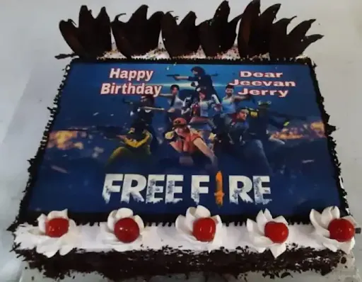 Eggless Free Fire Cake [500 Grams]