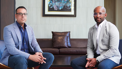 Merge X co-founders Farhad Suleman and Tholo Lerotholi.