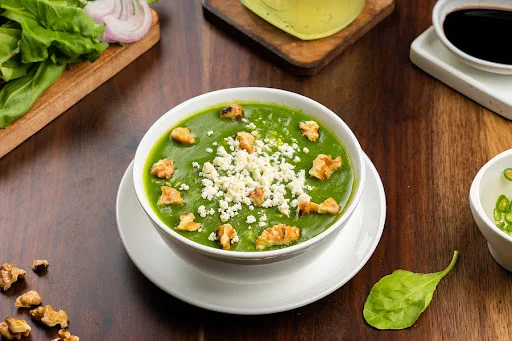 Spinach Walnut & Feta Soup