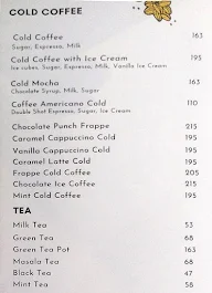 Cafe Arabica menu 1