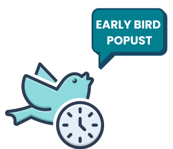 early bird popust