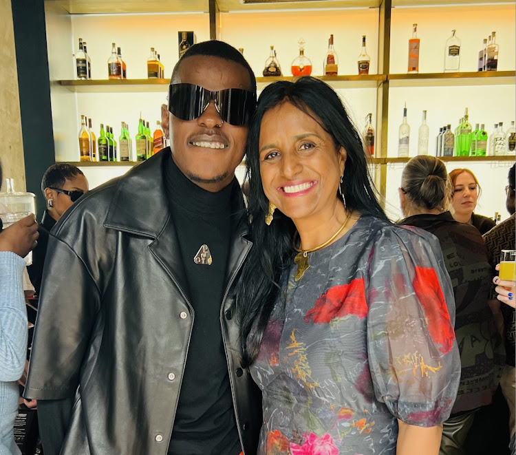 SA Grammy nominee Musa Keys with Tholsi Pillay, manager of SA Grammy artist Wouter Kellerman, at the African nominee brunch with GUBA and Rolling Stone.