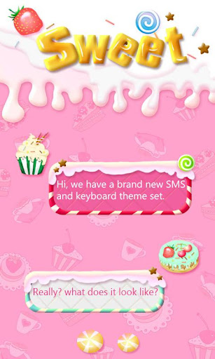 FREE GO SMS SWEET THEME