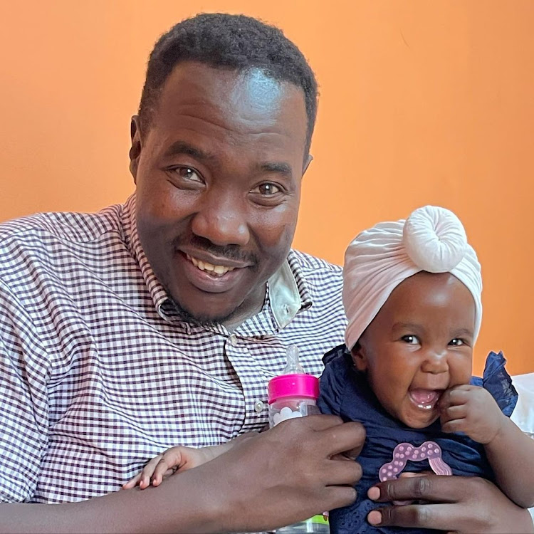 willis raburu daughter is six months