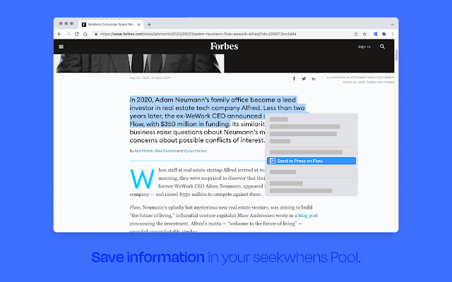 seekwhens Research Extension chrome extension