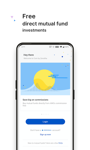 Screenshot Zerodha Coin - Mutual funds