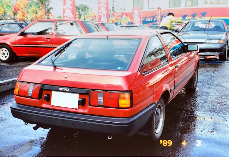 カローラレビンのイツキのレビン・AE85・赤色だけどね・マニュアル車・86の日に関するカスタム事例の投稿画像1枚目