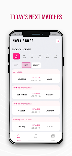 Screenshot Nova Score - Live Football