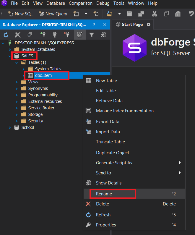 Renaming Tables In Sql Servers Is Vital