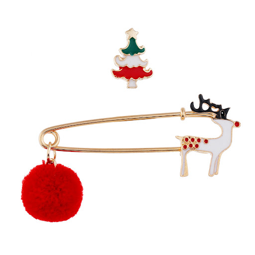 Title 8, Big Pin Christmas Pin Brooch featuring a Christ...