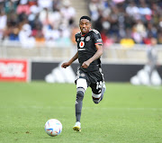 Orlando Pirates' Monnapule Saleng during the Nedbank Cup quarter final match against Dondol Stars at Peter Mokaba Stadium on April 15, 2023.