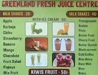 Greenland Fresh Juice Center menu 1