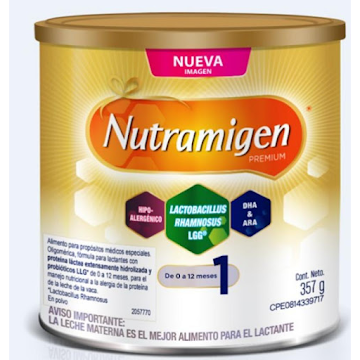 Fórmula Infantil Nutramiguen Premium De 0 A 12 Meses x 357 gr  