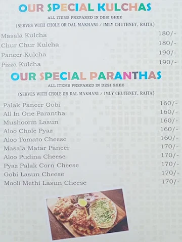 Sri Narsing Bhelpuri & Juice Centre menu 