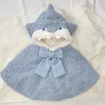 Blue Double Velvet Cape