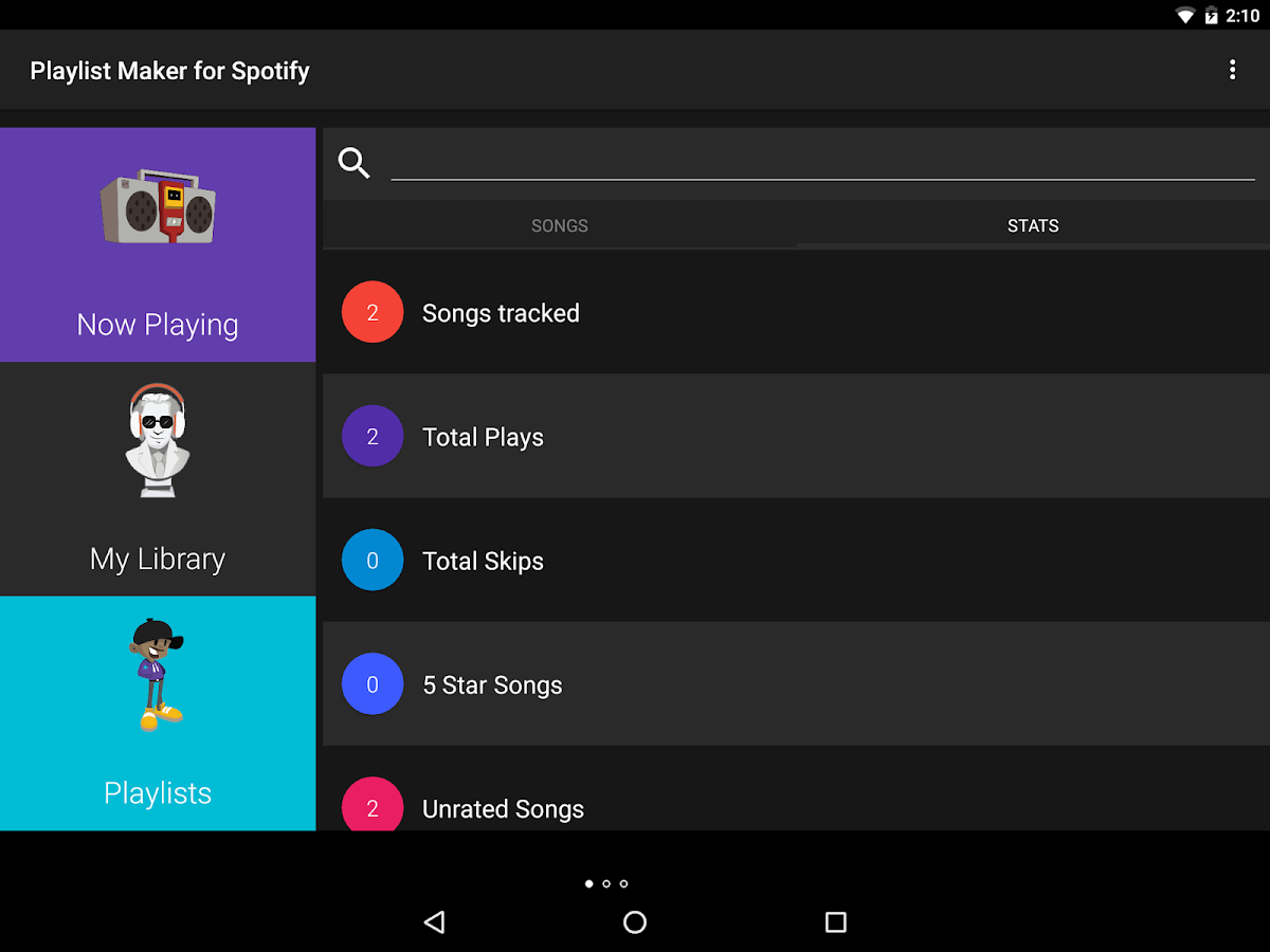    Songlytics for Spotify- screenshot  
