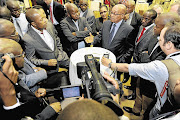 President Jacob Zuma talks to editors, bureau chiefs and political editors at Sefako Makgatho Presidential Guest House in Pretoria last week