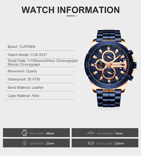 Title 6, Six-needle multifunctional quartz watch, offeri...