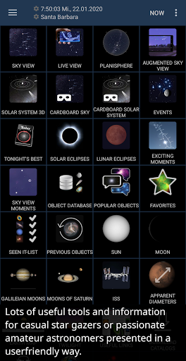 Screenshot Mobile Observatory Astronomy