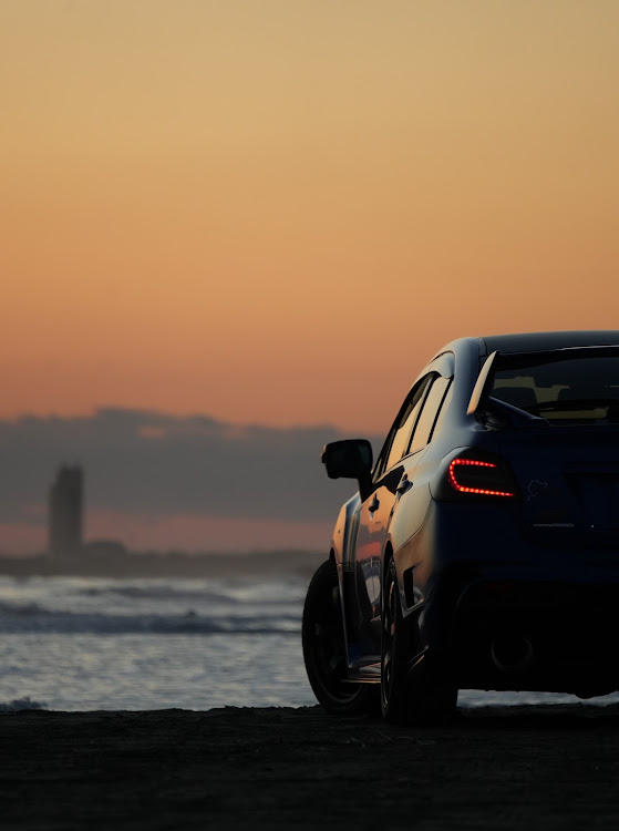 WRX S4のSONY α7CII・カメ活ドライブ・自動車税の季節ですね・飯岡海水浴場・夕暮れと愛車に関するカスタム事例の投稿画像3枚目