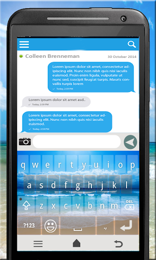 Beach Keyboard Theme