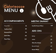 Calorieooze menu 2