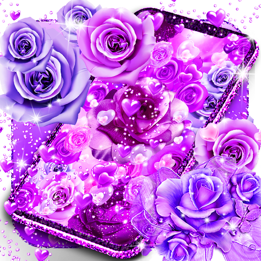 Purple rose love live wallpaper