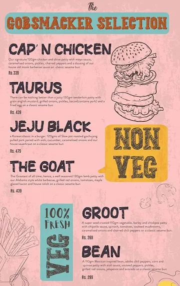 Gobsmackers menu 