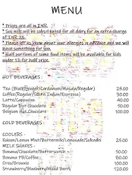 Comics And Brics Cafe menu 1