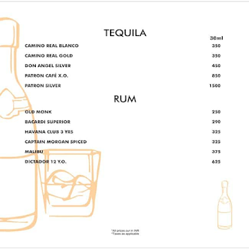 Khyma - Sea Princess menu 