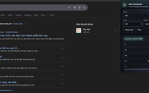 Harmonic Size Converter screenshot 1