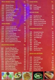 Hotel Raravees menu 2