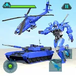 Cover Image of Télécharger Helicopter Transform War Robot Hero: Tank Shooting 0.9 APK