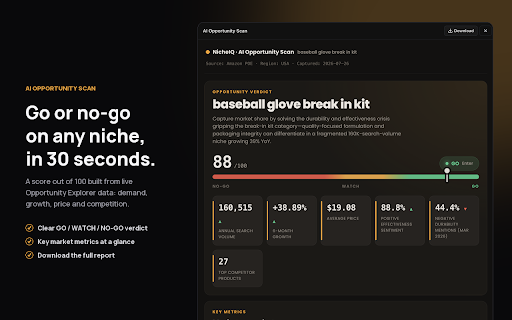 NicheIQ screenshot 2
