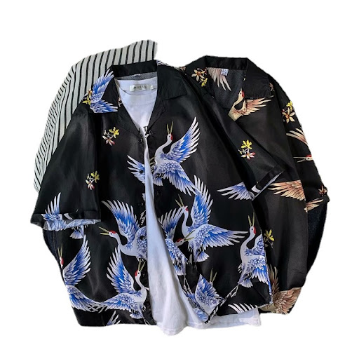 Title 3, Mens Fashion Casual Printed Wide Shirt. Comfor...