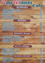 Desivideshi Cafe menu 3