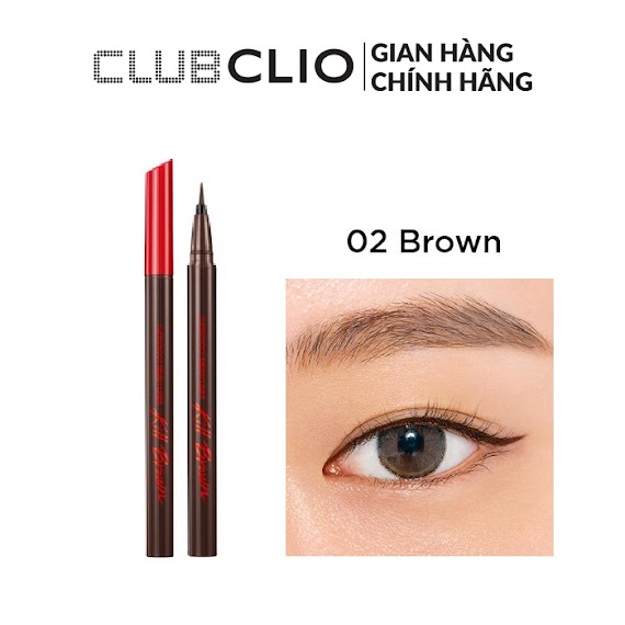 Bút Kẻ Viền Mắt Chống Trôi Clio Superproof Brush Liner 0.55Ml