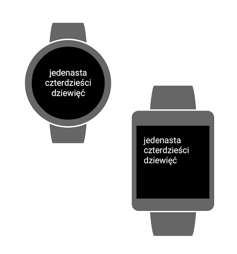 Polish Text Watch