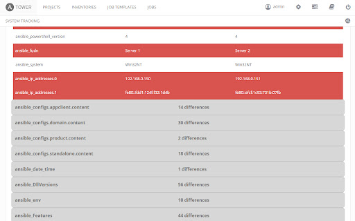 Ansible Tower - Sytem Tracking fix