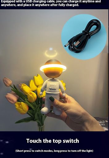 Title 8, 2024 New Astronaut Star Projector Lamp Touch US...