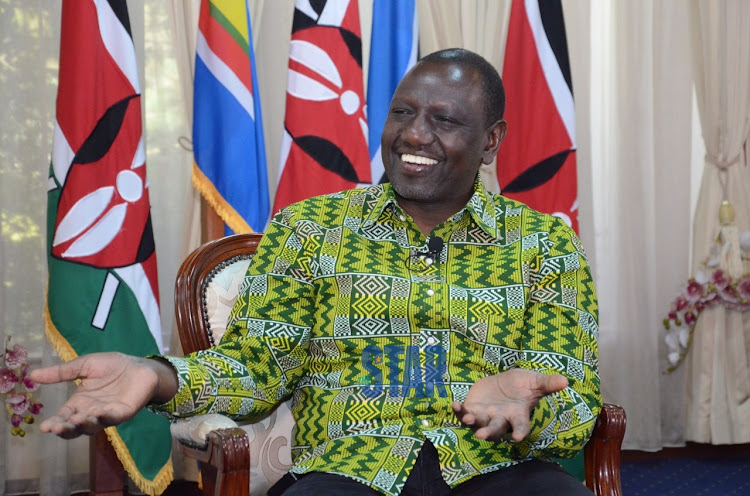 DP William Ruto during the interview with Radio Jambo team in Karen on July 13.